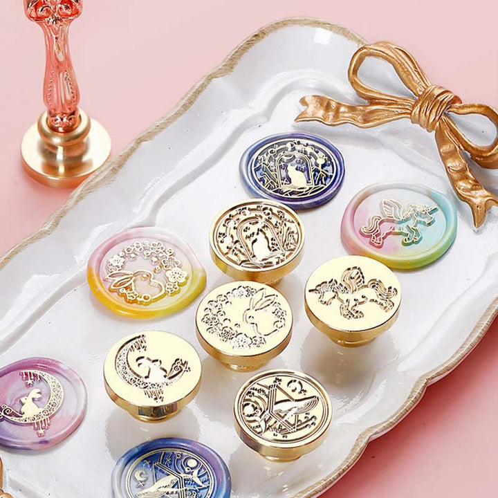 Cute Pink Dream Series Wax Seal Stamps Gift Set