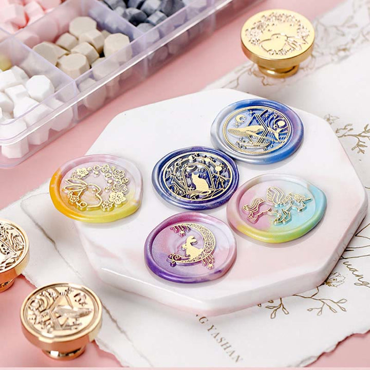 Cute Pink Dream Series Wax Seal Stamps Gift Set