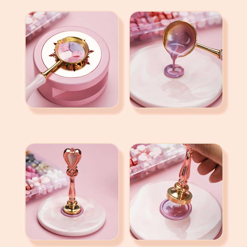 Cute Pink Dream Series Wax Seal Stamps Gift Set