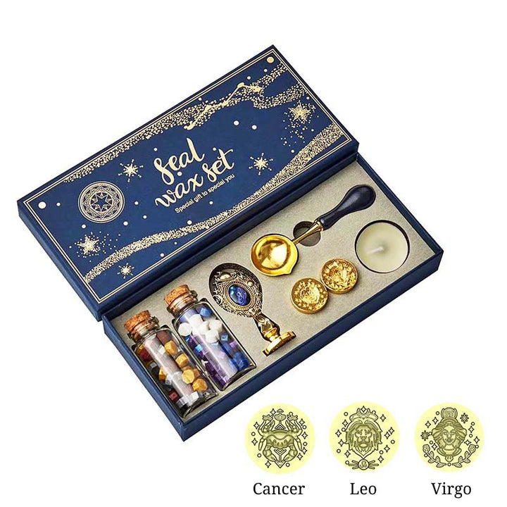 Retro Constellation Sky Series Wax Seal Stamps Gift Set