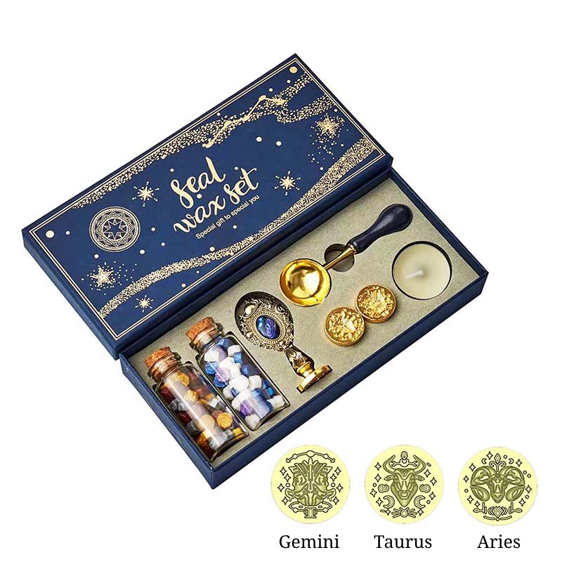 Retro Constellation Sky Series Wax Seal Stamps Gift Set