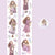 Bouquet Girls Series PET Tape Decorative Scrapbook Tape