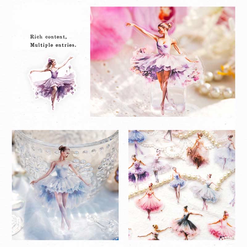 Ballet Waltz Series Sticker For DIY Journal Decor