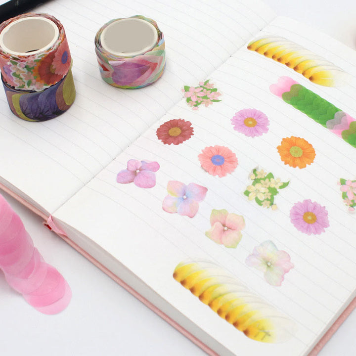 Japanese Styles Flower Series Washi Tape Decorative Scrapbook Tape