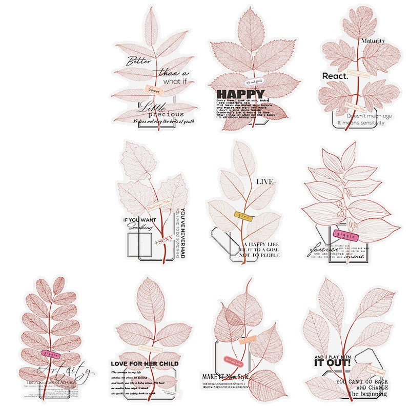 Whispering Of Leaves Series Sticker For DIY Journal Decor