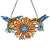 Colorful Sunflower And Hummingbirds Suncatcher for Window Hanging Ornament