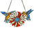 Colorful Sunflower And Hummingbirds Suncatcher for Window Hanging Ornament
