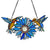 Colorful Sunflower And Hummingbirds Suncatcher for Window Hanging Ornament