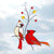 The Cardinal Bird Suncatcher Irregular Stained Glass Light Catcher
