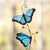 Stained Glass Window Hanging Suncatcher Butterfly Sun Catchers Indoor Window Home Decor
