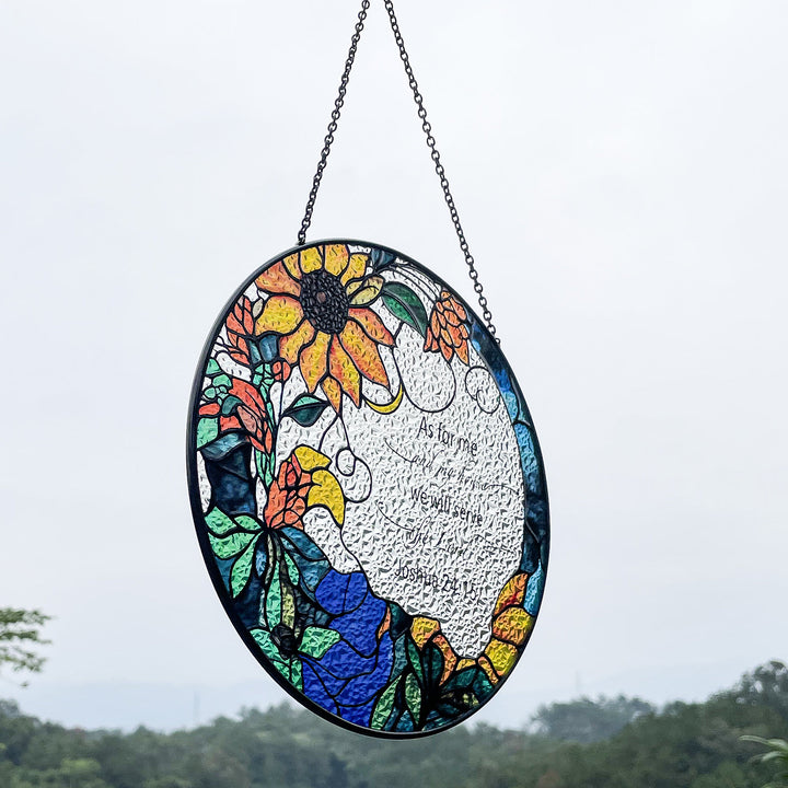 Bible Verse Acrylic Suncatcher Window Hanging Ornament Christian Gift