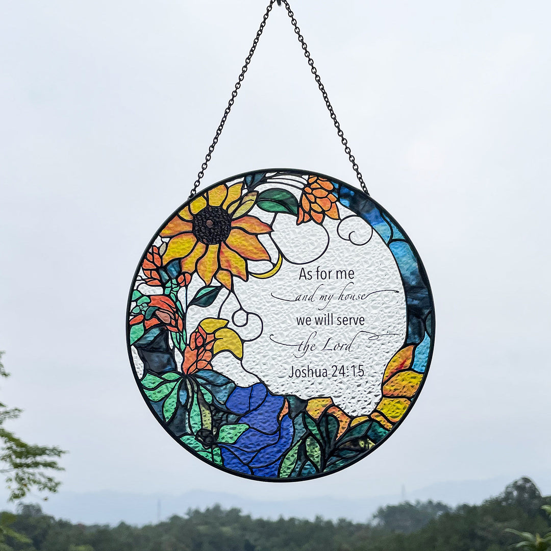 Bible Verse Acrylic Suncatcher Window Hanging Ornament Christian Gift