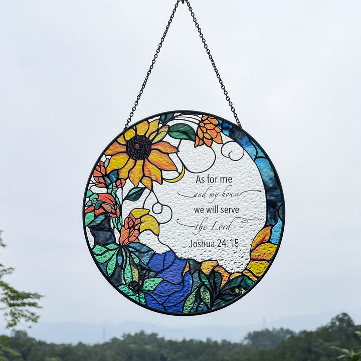 Bible Verse Acrylic Suncatcher Window Hanging Ornament Christian Gift