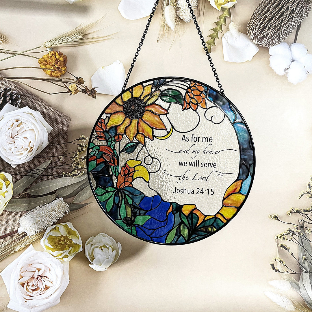 Bible Verse Acrylic Suncatcher Window Hanging Ornament Christian Gift