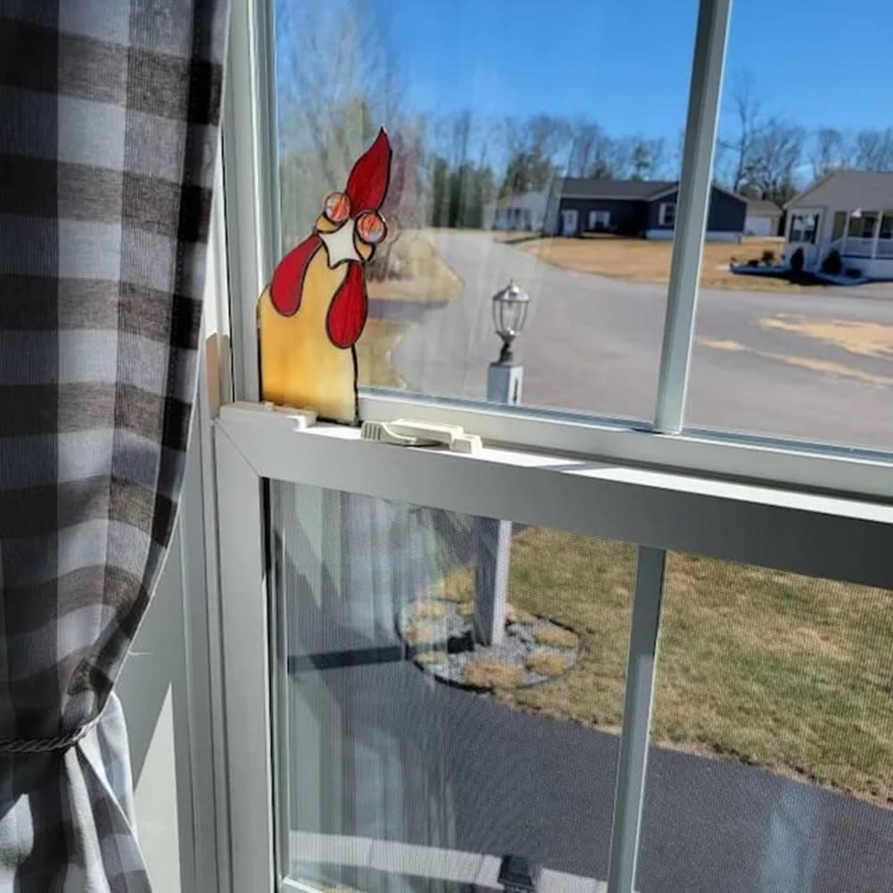 Funny Window Corner Ornament Hanging Decor Animals Gazing Suncatchers
