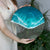 Ocean Wave Hanging Suncatcher Round Shape Hanging Wall Window Decoration
