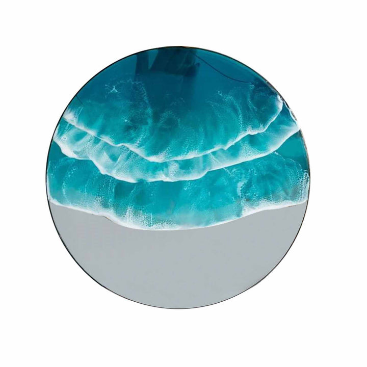 Ocean Wave Hanging Suncatcher Round Shape Hanging Wall Window Decoration