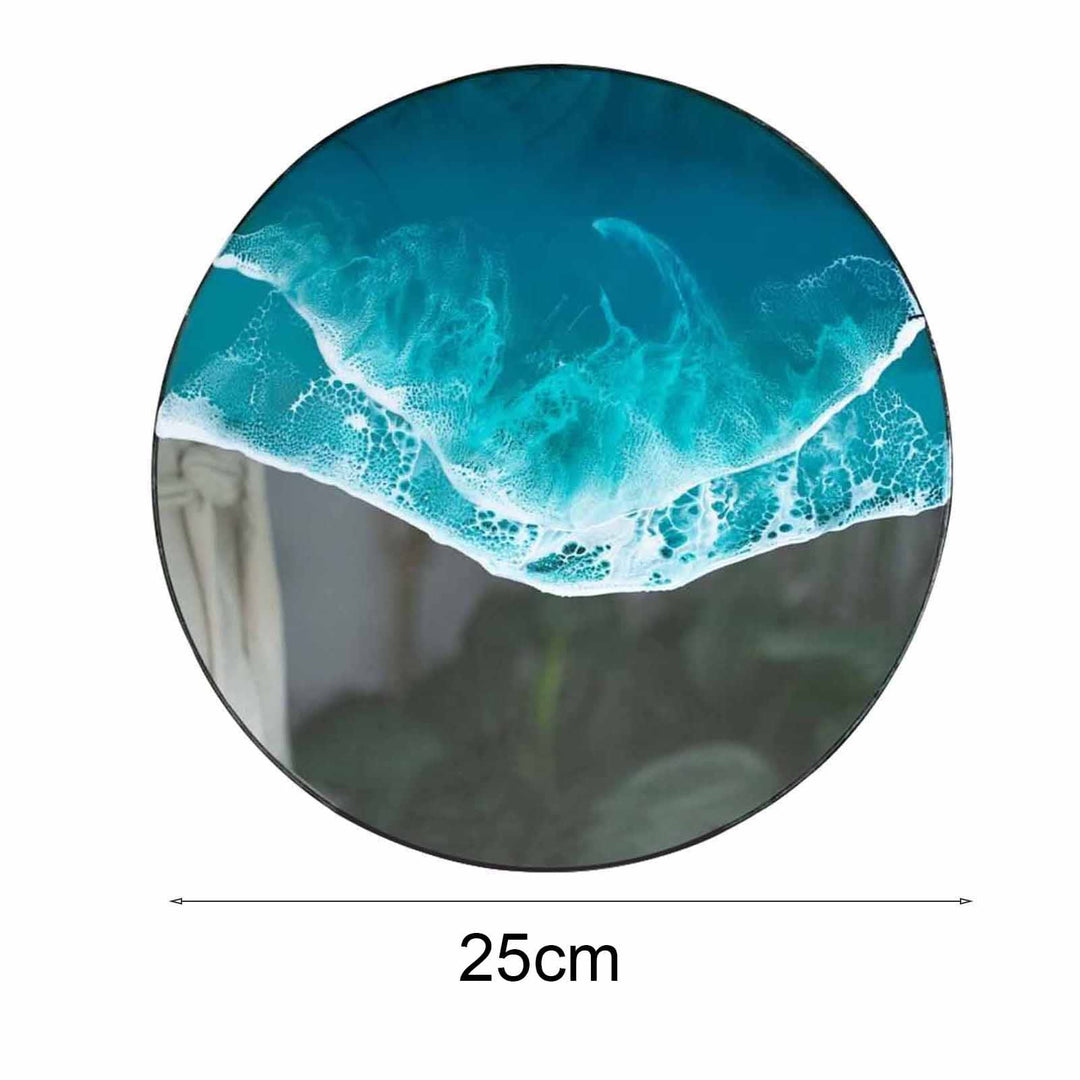 Ocean Wave Hanging Suncatcher Round Shape Hanging Wall Window Decoration