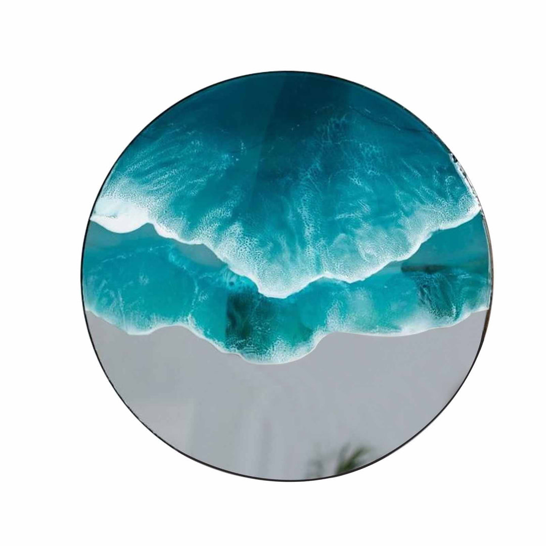 Ocean Wave Hanging Suncatcher Round Shape Hanging Wall Window Decoration