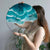 Ocean Wave Hanging Suncatcher Round Shape Hanging Wall Window Decoration
