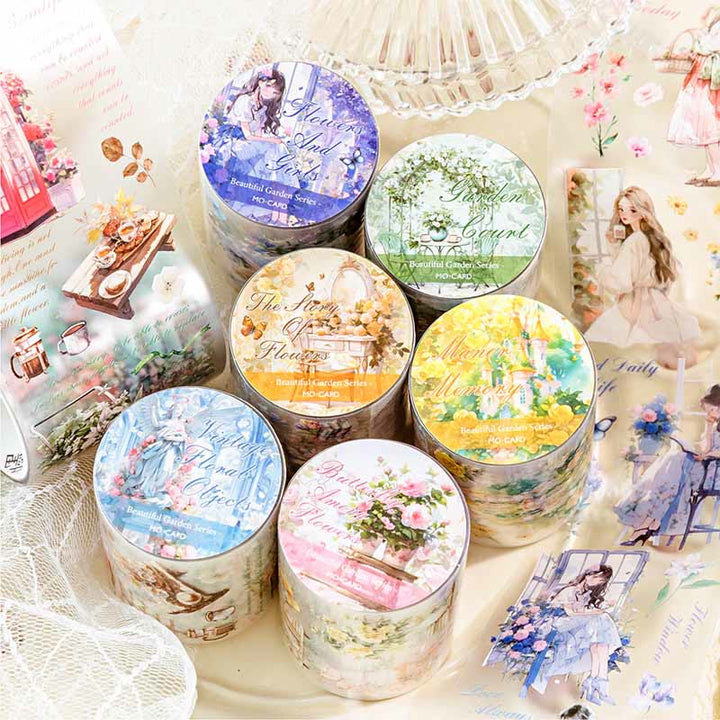 Beautiful Garden Series PET Tape Decorative Scrapbook Tape