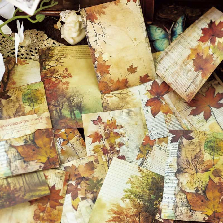 Adventures In Woods Series Paper Set Decorative Journaling Backing Paper