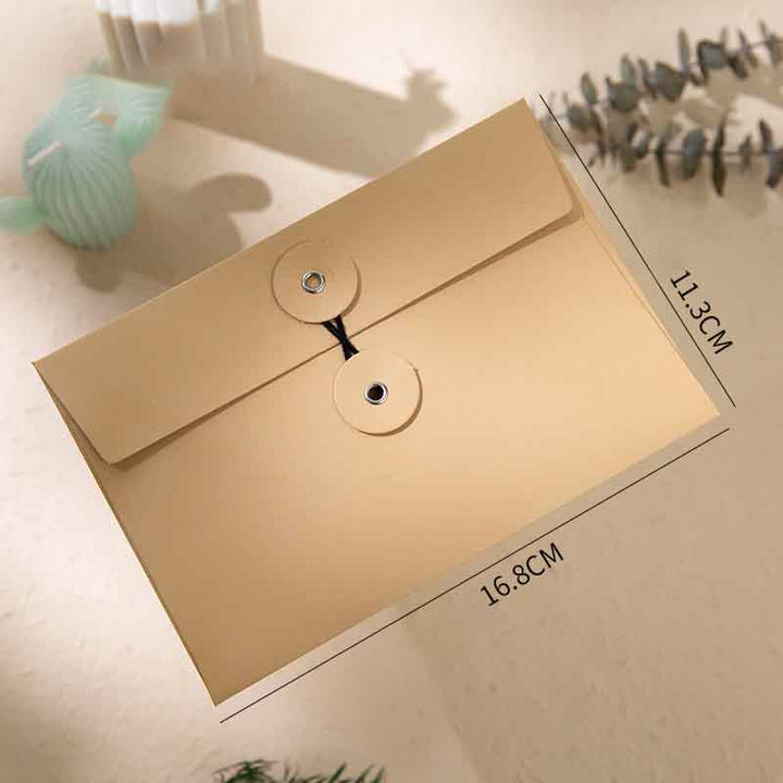 Kraft Paper File Folders A4/A5/A6 Envelopes Project Pockets for Greeting Card Document File