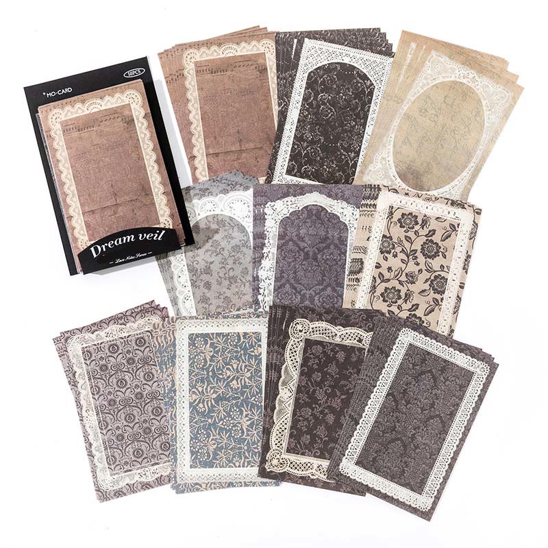 Lace Notes Series Paper Set Decorative Journaling Paper