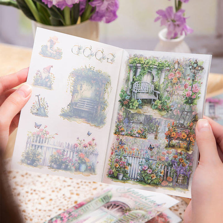 Secret Garden Sticker Book 20Pcs PET Scrapbook Stickers