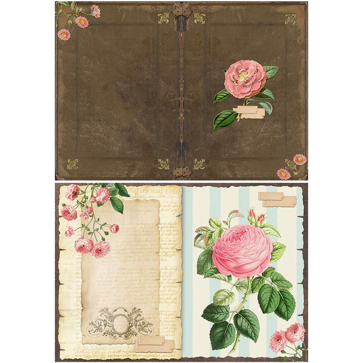 Romantic Flower Sea Paper Sticker Set Decorative Journaling Paper