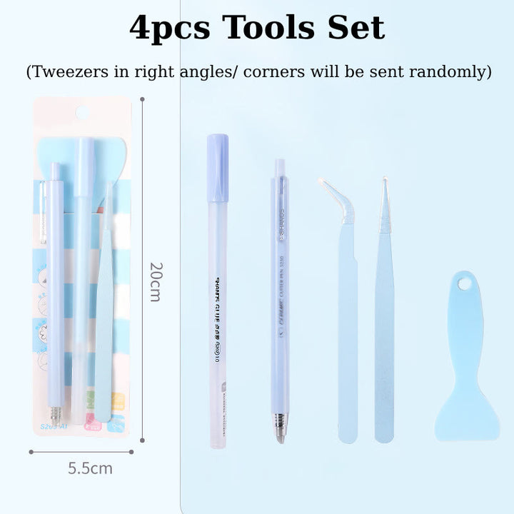 4pcs Tools Set For Crafts Journal Knife Glue Pen Kits