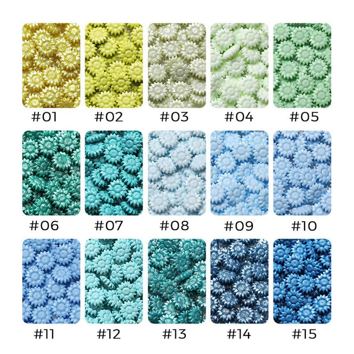 Retro Sunflower Wax beads For Wedding Stamp Mix Color Wax