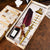 Glittering Quill Pen Set European Style Feather Pen with Ink Nibs