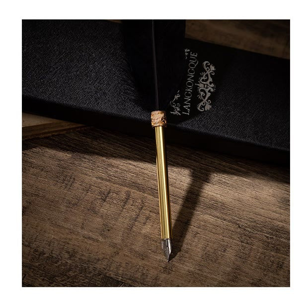 Luxury Golden Calligraphy Pen Refined Quill Dip Pen for Writing Signature