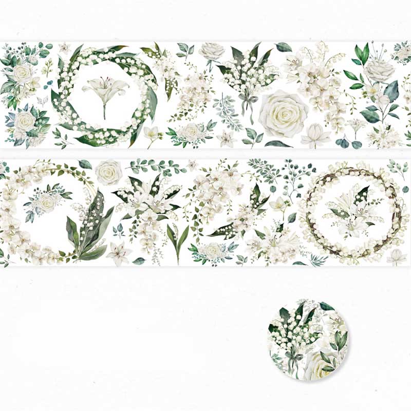 Plant A Rose Series PET Tape For DIY Scrapbook Decor