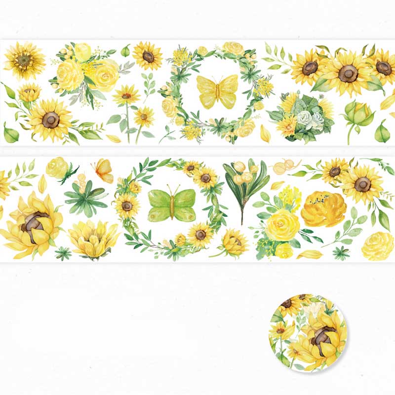 Plant A Rose Series PET Tape For DIY Scrapbook Decor