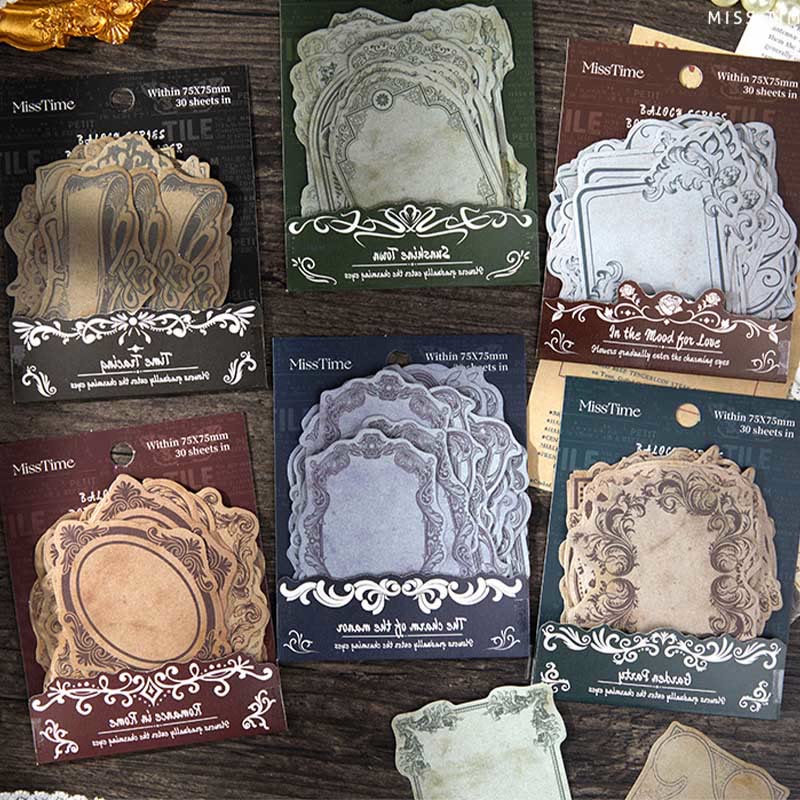 Baroque Series Border Notes Paper Set Decorative Journaling Paper ...