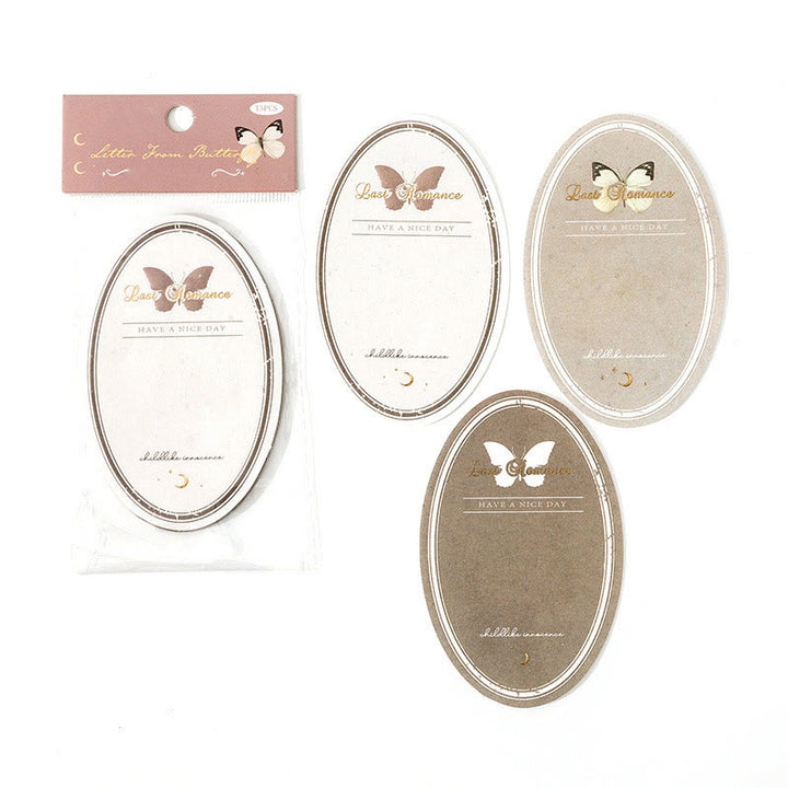 Butterfly Letters Series Hot Stamping Paper Set Decorative Journaling Paper