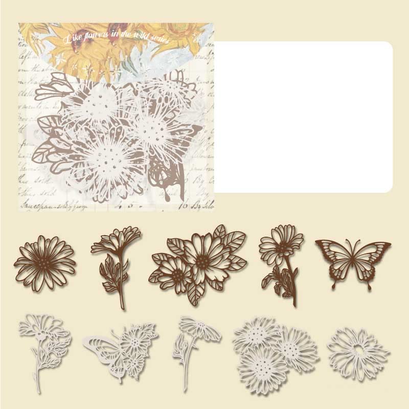 Like Flowers In The Wild Series Paper Decorative Journaling Paper