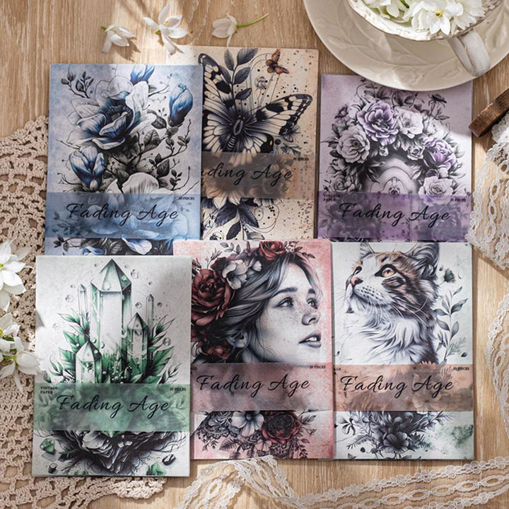 Fading Age Series Paper Set Decorative Journaling Paper