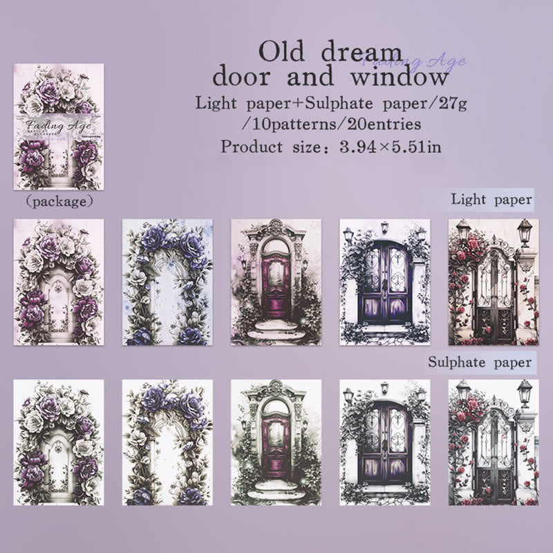 Fading Age Series Paper Set Decorative Journaling Paper