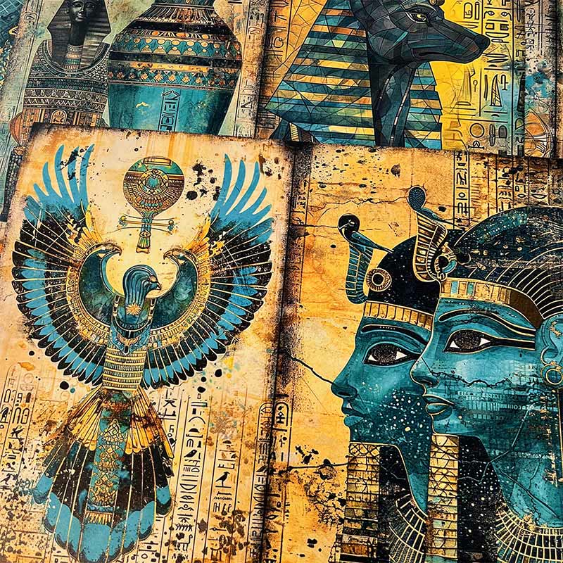 Pharaonic Mystics Of Egypt Series Paper Set Decorative Journaling Paper