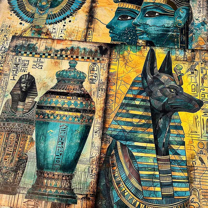 Pharaonic Mystics Of Egypt Series Paper Set Decorative Journaling Paper