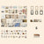 4 Styles Vintage Paper Sticker Set For Journal Decor