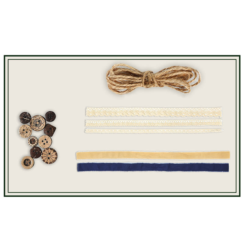 4 Styles Vintage Paper Sticker Set For Journal Decor