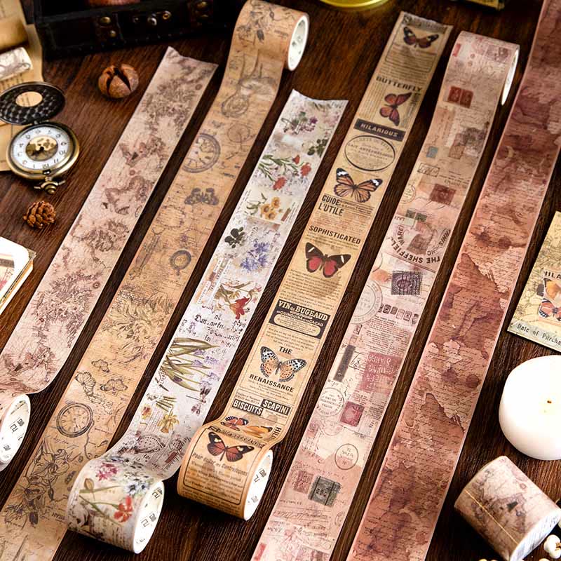 The Old Time Machine Series Washi Tape Decorative Scrapbook Tape