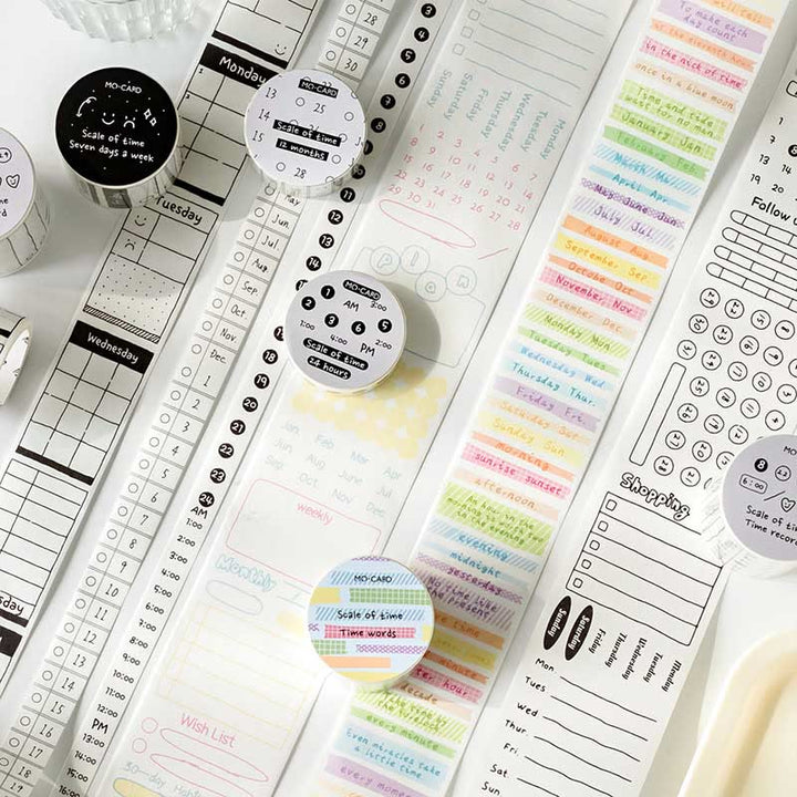 Time Scale Series Washi Tape Decorative Scrapbook Tape