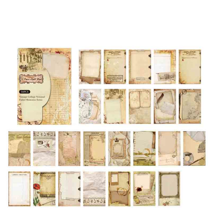 Faded Memories Series Paper Decorative Journaling Paper