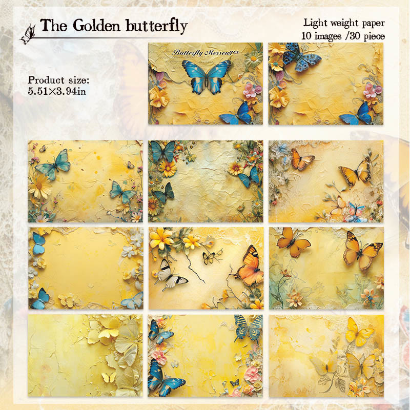 Butterfly Messenger Series Paper Decorative Journaling Paper