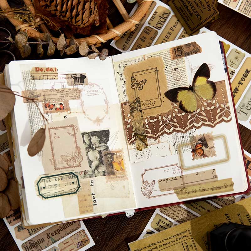 Fragmented Memory Series Sticker Book Decorative Journaling Paper